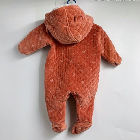 NORDSTROM Baby Print Bunting In Pink Desert Dottie One Piece Size 6 Months - Picture 2 of 15